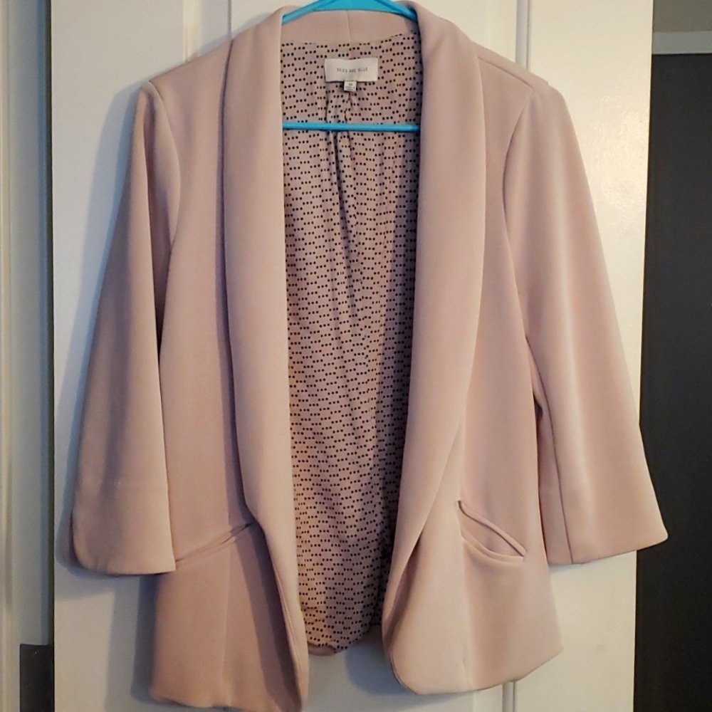 Light Pink Blazer. Size M